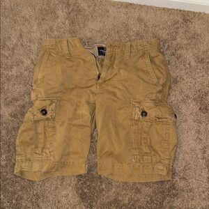 american eagle Men's Tan Cargo Shorts